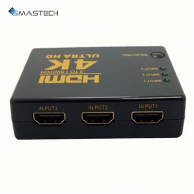 China 3 Port Ultra HD 4K HD--MI Switch Splitter 3 in 1 HD--MI Changer Remote 3D IR Video Support SMASTECH-88 for sale