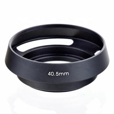 China Aluminum Black 40.5mm Metal Core Lens Hoods For Camera for sale