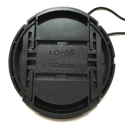 China Front Lens Cover Without Logo 55mm detachable plastic compatible for all SLR/DSLR for sale