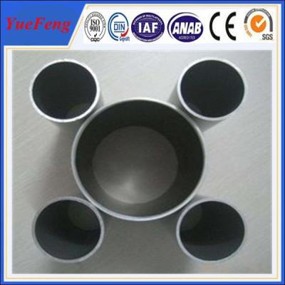 China large diameter thin wall aluminum round tube with anodizing natural color for sale