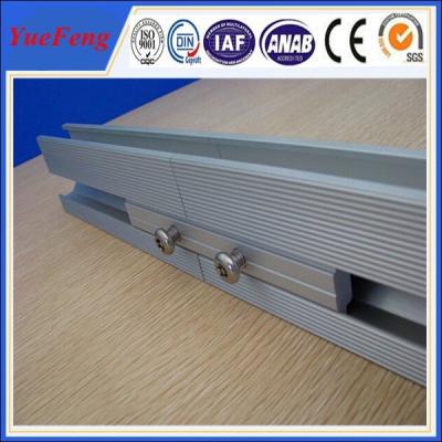 China solar panel mounting aluminum rail,Anodized Aluminum Solar Roof Rail extrusion for sale