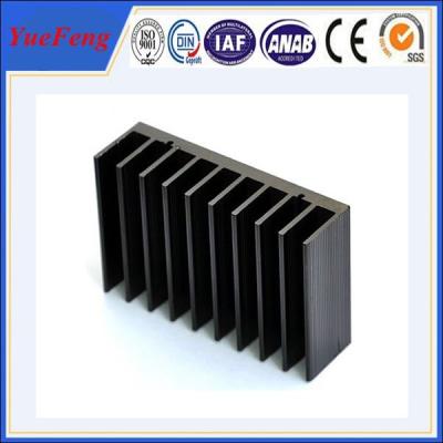 China Black anodized aluminum extrusion profile supplier, supply aluminum radiator extrusion for sale