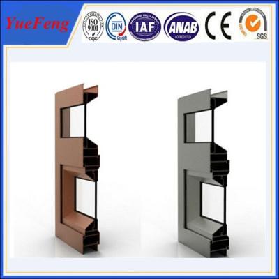 China double glazed aluminium sliding windows, kitchen sliding window aluminium extrusion for sale