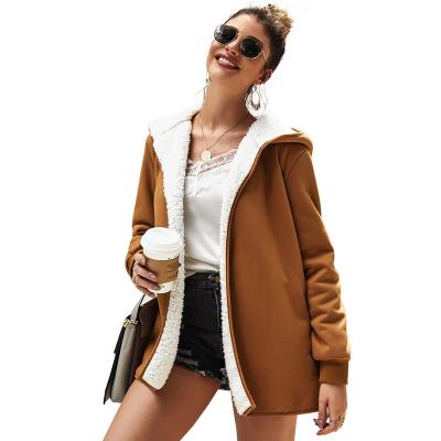 China 2021 Fashion Excellent Quality Anti-wrinkle Ladies Long Sleeve Fleece Women Jacket Coat Comfortable Drop Shoulder for sale