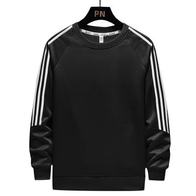 China Anti-Wrinkle Ready To Ship Oversized Sweatshirt Men's Streetwear Fleece Crewneck Pullover Striped Sweater for sale