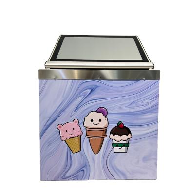 China Factory Direct Sale Single-temperature 3 Tray Italian Gelato Display Showcase Freezer For Ice Cream Shop for sale