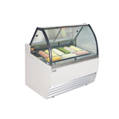 China Professional Single-temperature Glass Door Supplier Table Top Gelato Display Freezer For Ice Cream for sale