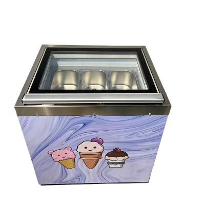 China Single-Temperature Haagen-Ice Hot Sale Counter Top Ice Cream Display Freezer for sale