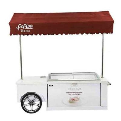 China 2021 Single-temperature makers sell new Argentinian flavor ice cream cart tent ice cream activity cart for sale