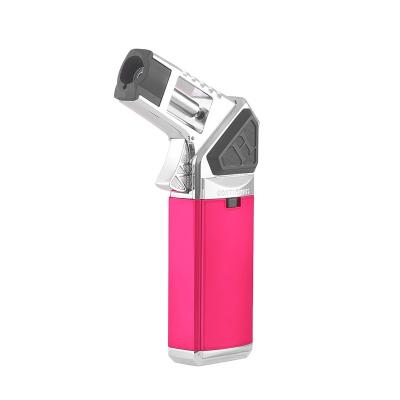 China Regular Flame Reaches Wildcamp 1000-1300 Refillable Cigarette Butane Gas Cigar Torch Lighter Kitchen Torch Lighter for sale