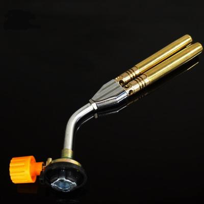 China Wildcamp Working Blowtorch Gun Dual Head Gas Heating Welding Welding Torches for sale