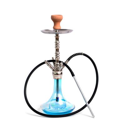 China Wildcamp Hookah Shisha Nargile Full Set Durable Blue Stainless Steel Hookah With Everything for sale