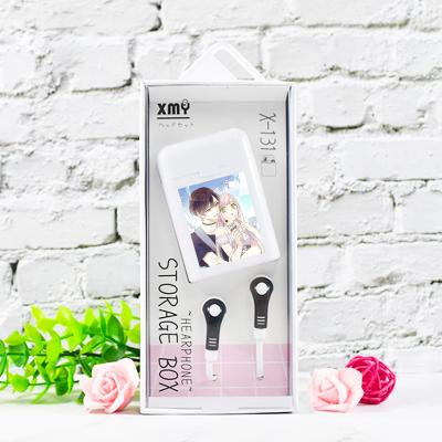 China Popular In-Ear Factory Direct Sales New Anime Mobile Phone Wired Earphones For All Mobile Phone Black OEM Cartoon Style White Earphone for sale