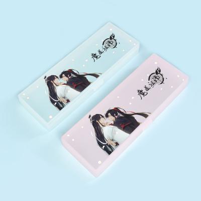 China Schools & Offices Animation Custom Creative Fashion Pencil Case Stationery Plastic Simple Cute Pencil Case for sale