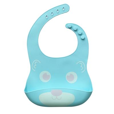 China Silicone Baby Bibs Manufacturer Adjustable Silicone Baby Bib Waterproof BPA Free Waterfroof for sale