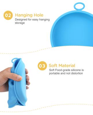 China Baby Safety Products BPA Free Waterproof Silicone Baby Dish Food Grade Silicone Baby Dish for sale