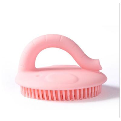 China New Waterproof Style Customized Customized Style Soft Silicone Beauty Protection Baby Shower Brush Massage Scalp Wash Exfoliating Brush for sale