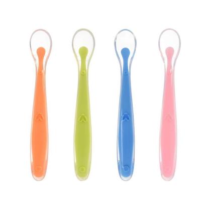 China Dongguang Factory Wholesale Price Food Grade Silicone Spoon Free Baby Directly For Infant Feeding for sale