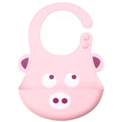 China Food Grade BPA Free Bpa Silicone Bib Silicone Bib Free Animals Silicone Feeding Bib for sale