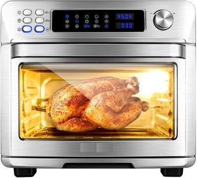 China Biggest Large Capacity and Large Portion Size Air Fryer Stainless Steel Digital Display Control Family Toaster 23L 24L 25L Electric Hot Air Fryer Ove for sale