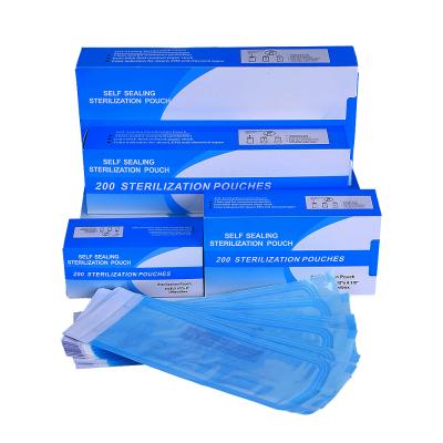 China Dental/Hospital/Medical Disposable Dental Self Seal Pouches Beauty Sterilization Autoclave Sterile For Mouth Mirror Disinfection for sale