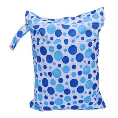 China Water Resistant PUL Waterproof Cloth Reusable Washable Wetbag Wet Dry Bags For Cloth Diapers Diaper Bag Organizing Pockets For Travel for sale