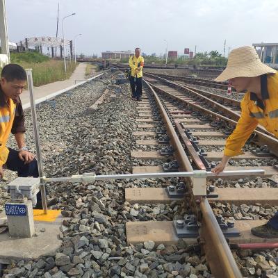 China Aluminum alloy track L-shaped ruler/right angle track gauge for to measure the distance between inner side of railway track and base for sale