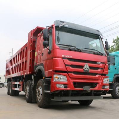 China USED ​​TRUCK HOWO-7 Good Performance 12 Wheel 60 Ton Heavy Duty Diesel Engine 8x4 Tipper Dump Trucks For Sale With Cheap Price > 8L for sale