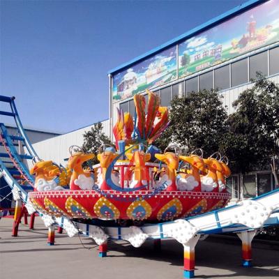 China Plastic Fairground Theme Park Manege Amusement Park Equipment Flying UFO Rides On Sale for sale