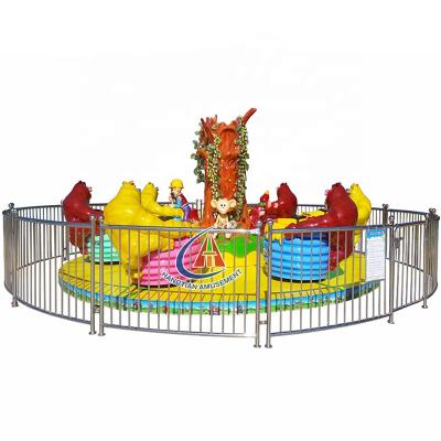 China Mobile Amusement Park Ride Amusement Park Rides Cheap Family Rides Swing Amusements Kids Games Rotating Happy Bear Cup Teacup for sale