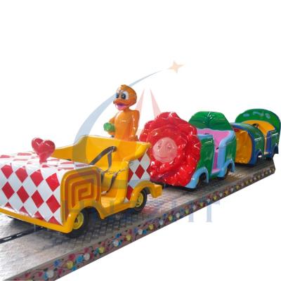 China Indoor / Outdoor Amusement Kids Rides Amusement Park Amazing Electric Tram Train Rides Mini Shuttle For Kids for sale