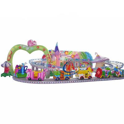 China Fiberglass + Steel Kids Mini Shuttle Fun Train Slide Mini Shuttle for sale