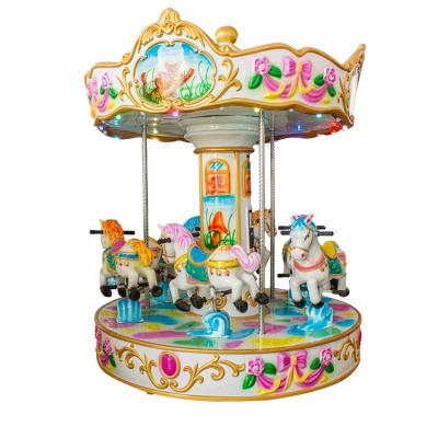 China Zhengzhou Hangtian Outdoor Playground Kids Carousel Ride Joyful Mini Carousel Go Round For Sale for sale