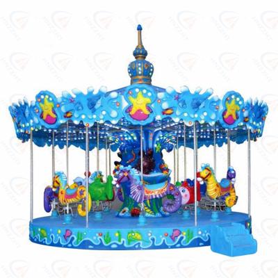 China Equipment Manufacturer Amusement Park Ride Amusement Park Swing 16 Seats Ocean Carousel Horse Rides for sale