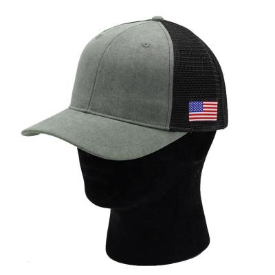 China COMMON Logo Trucker Cap Custom Country Flag Trucker Hat for sale