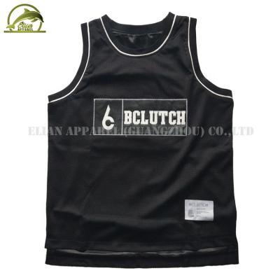 China High Quality Breathable Mesh Snake Skin Tackle Twill Basketball Tank Top for sale