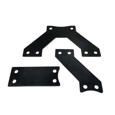 China Widely Customized Used Metal Stamping Processing Sheet Metal Fabrication Black Electrophoresis Stamping Parts for sale