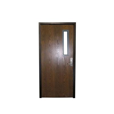 China Fire Protection UL Listed Modern Designs Interior Solid Wood 90 Mins Fire Rated Timber Timber Fireproof Doors For Hotel Apartment for sale