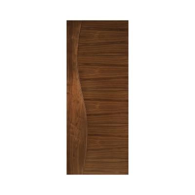 China Sound Insulation Modern Design Door Pivot Entry Door Walnut American Extra Large External Wooden Solid Wood Main Doors for sale