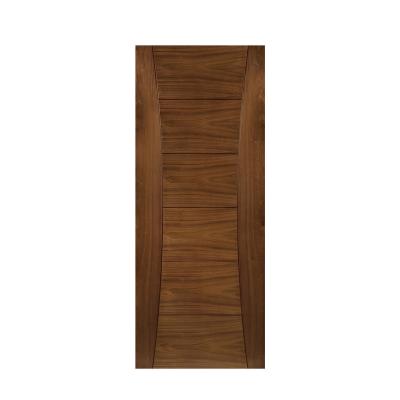 China Sound Insulation Black Walnut Veneered Solid Wood Core Doors Design for sale