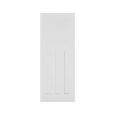 China Internal Molded Internal Doors Latest Design Sound Insulation Wooden Oak Wood Doors Luxury White Color HDF/MDF for sale