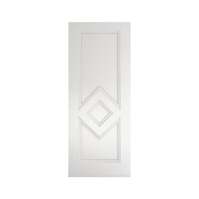 China Modern Sound Insulation PVC Ply Interior White Wood Panel Hidden Doors For Room for sale