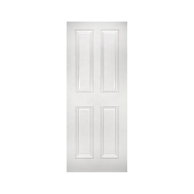 China Cheap Sound Insulation Hote Sales American Canada Primer 1 Cavity Panel Interior Core HDF Design Interior White Door for sale