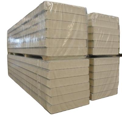 China Modern 2022 Certified PU Roof And Wall Sandwich Panel PIR Cold Room Polyurethane Insulated Panel for sale