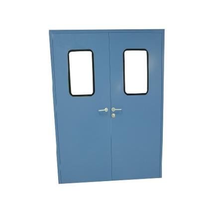 China GMP Standard Zero Swing Door Powder Coated Clean Room Door for sale