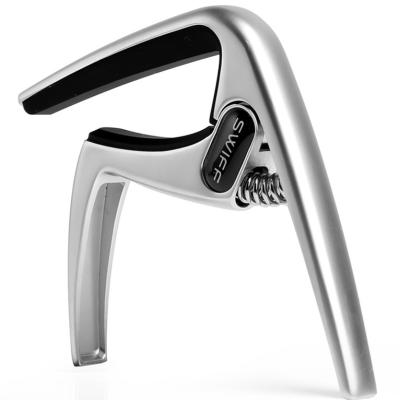 China Guitar Lover Swiff Ergnomic Shape Zinc Alloy Acoustic OEM Customized Guitar Capo for sale