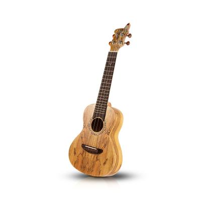 China Fashionable Spalted Maple A Premium Beginner JS-102 Soprano Ukulele Top Manufacturer For Sale for sale