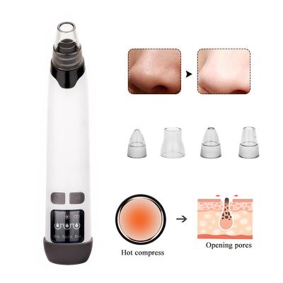 China Acne Treatment Blackhead Vacuum Remover Extractor Tool With Hot Compress for sale