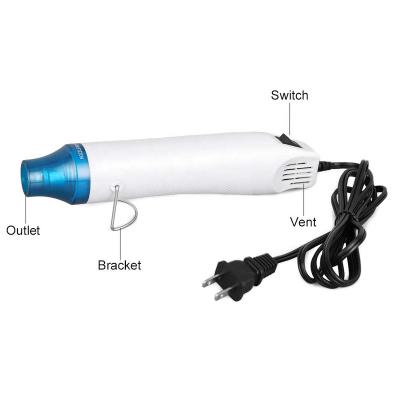 China High Quality Mini Hot Air Gun Cool/Hot Air 110v/220v/230v 300W with US/UK Plug Handheld Hot Air Blower Heat Gun for sale