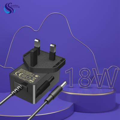 China ABS+PC Flame Retardant Material 18w Korea Wallmount Power Adapter 5v 3a Power Supply 12v 1.5a 1.5m Cable Charger With Korea kc Plug for sale